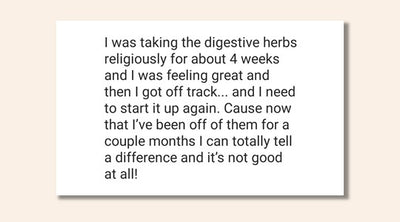 Digestive Herbs Feedback